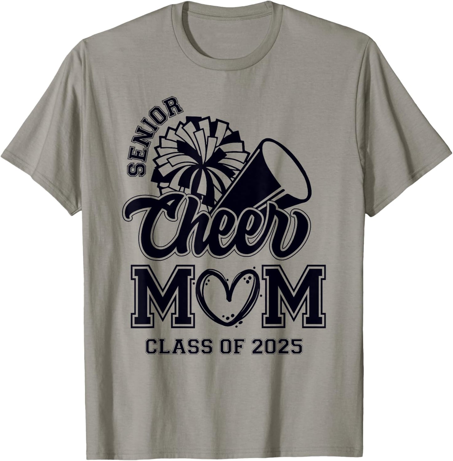 Senior Cheerleader Mom Cheer Class Of 2025 Graduation Women T-Shirt - T-Shirt | Sand