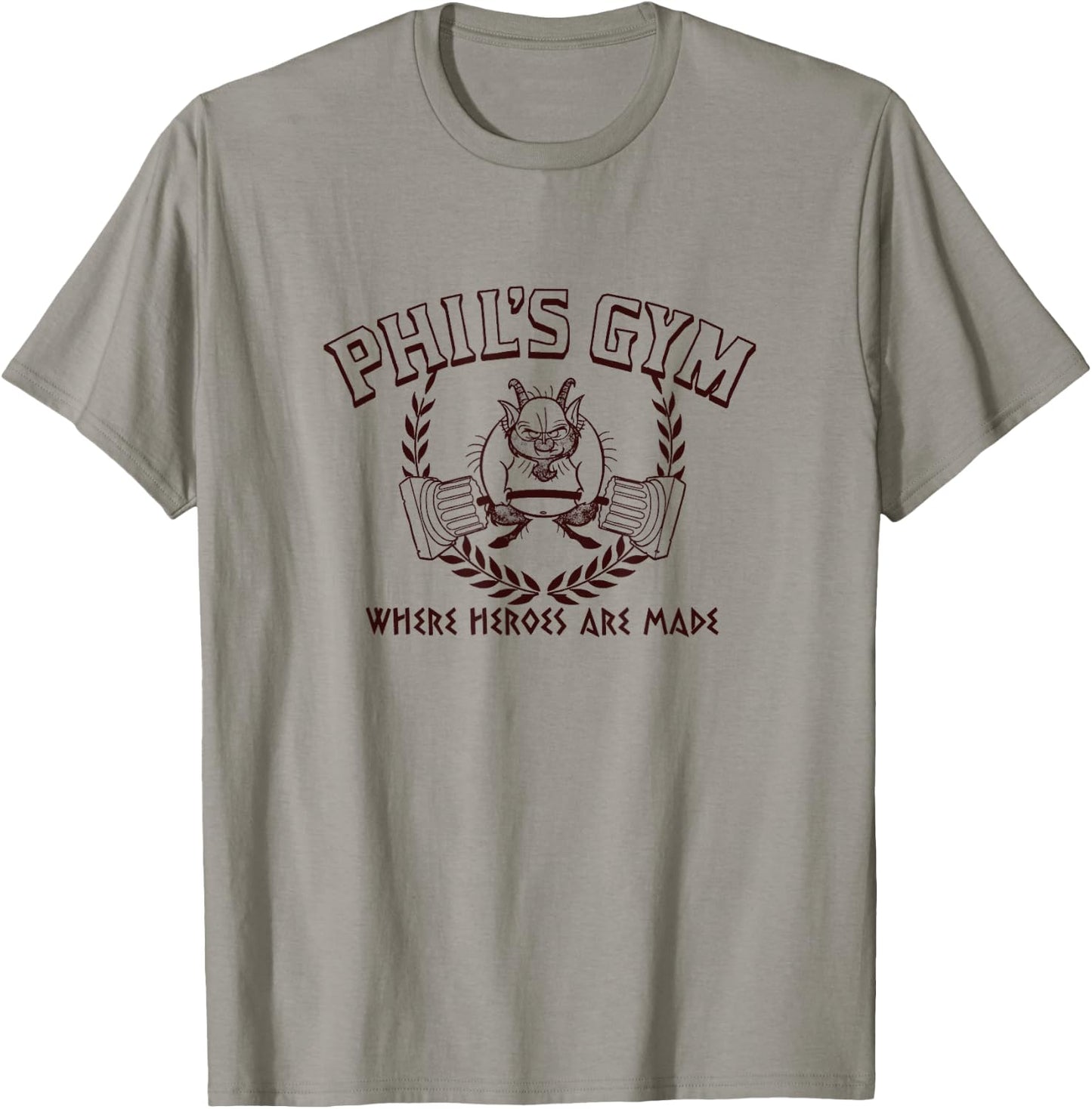 Disney Hercules Phil's Gym Where Heroes Are Made Big Poster T-Shirt - T-Shirt | Sand