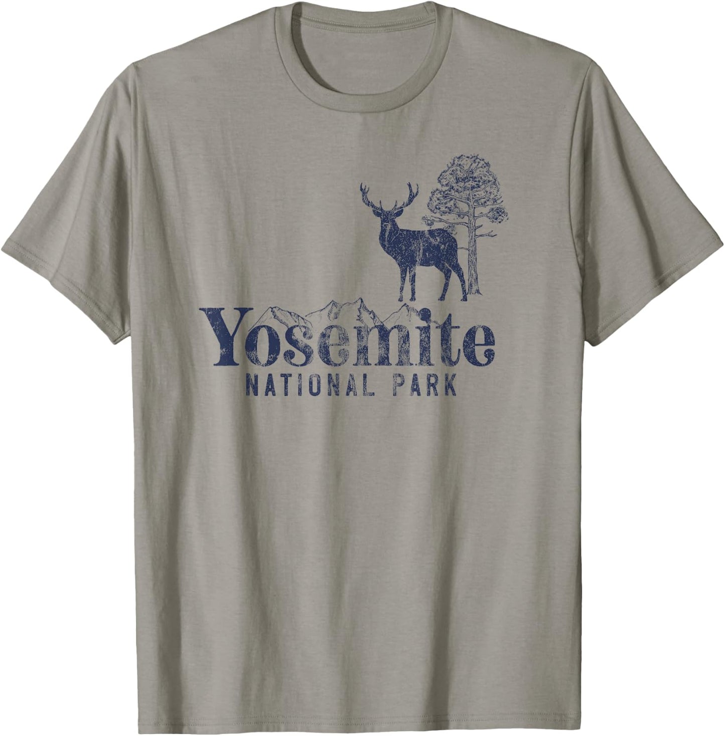 Yosemite National Park Retro Style Vintage - California T-Shirt - T-Shirt | Sand