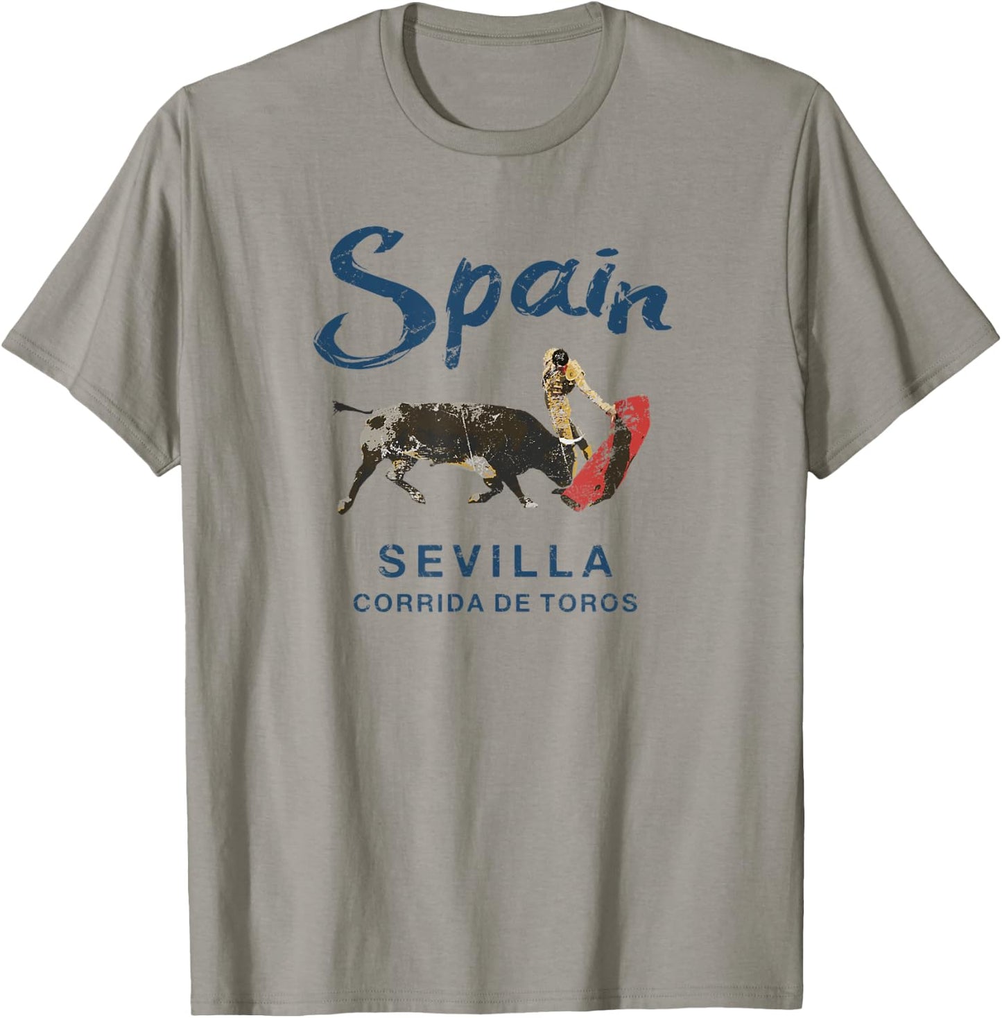 Seville Spain Bullfighting Vintage T-Shirt - T-Shirt | Sand