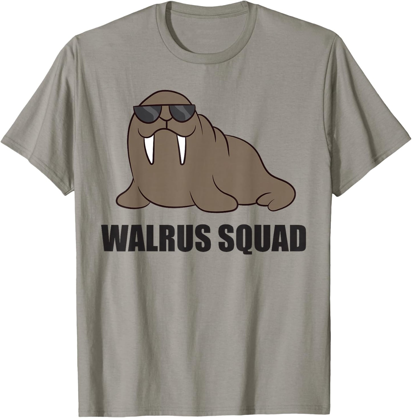 Team Walrus Funny Walrus Squad T-Shirt - T-Shirt | Sand