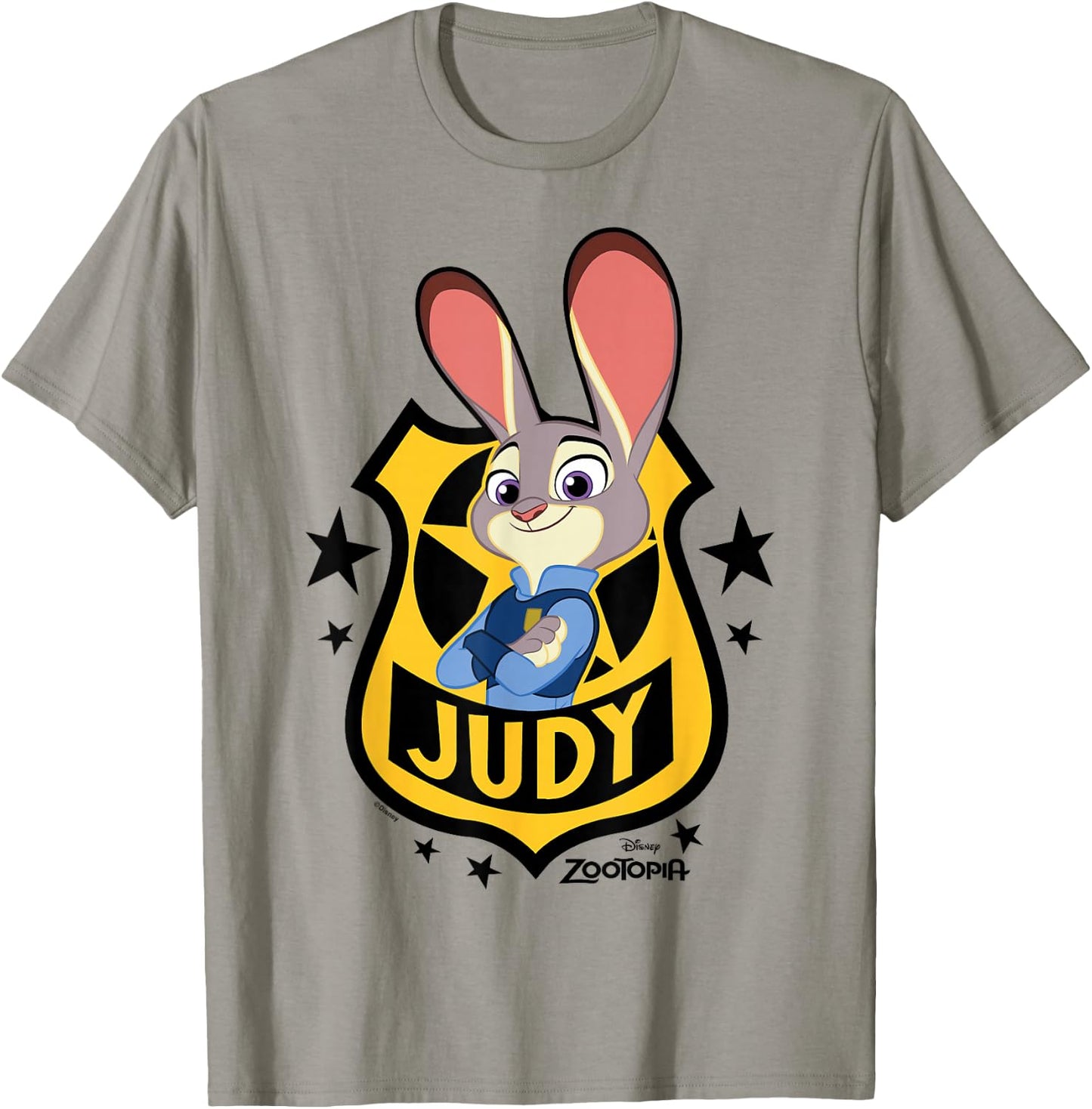 Zootopia - Judy Hopps Police Officer Badge T-Shirt - T-Shirt | Sand
