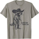 Rootin Tootin Vintage Raccoon Cowboy Cowgirl Trash Panda T-Shirt - T-Shirt | Sand