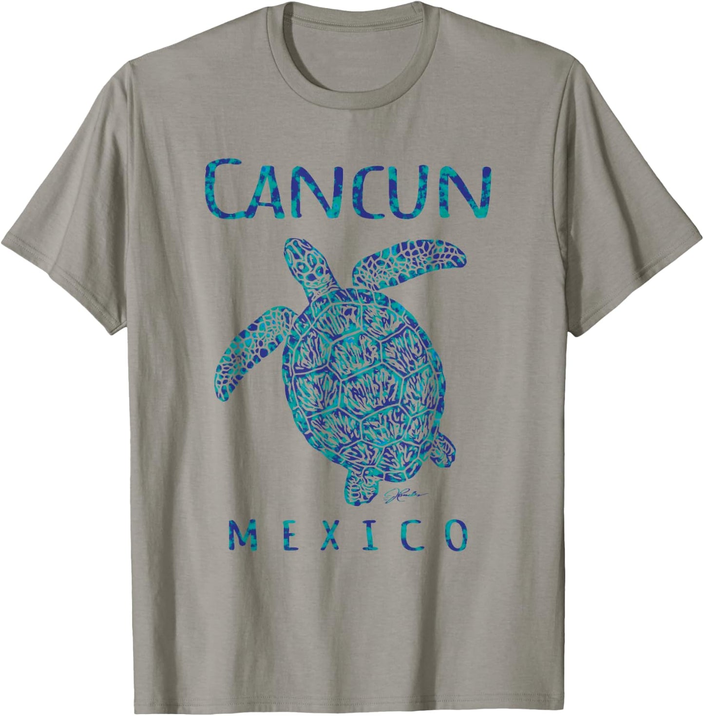 JCombs: Cancun, Mexico, Sea Turtle, Beach T-Shirt - T-Shirt | Sand