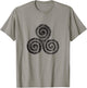 Wiccan Triskele Triple Spiral Triskelion Celtic Knot T-Shirt - T-Shirt | Sand