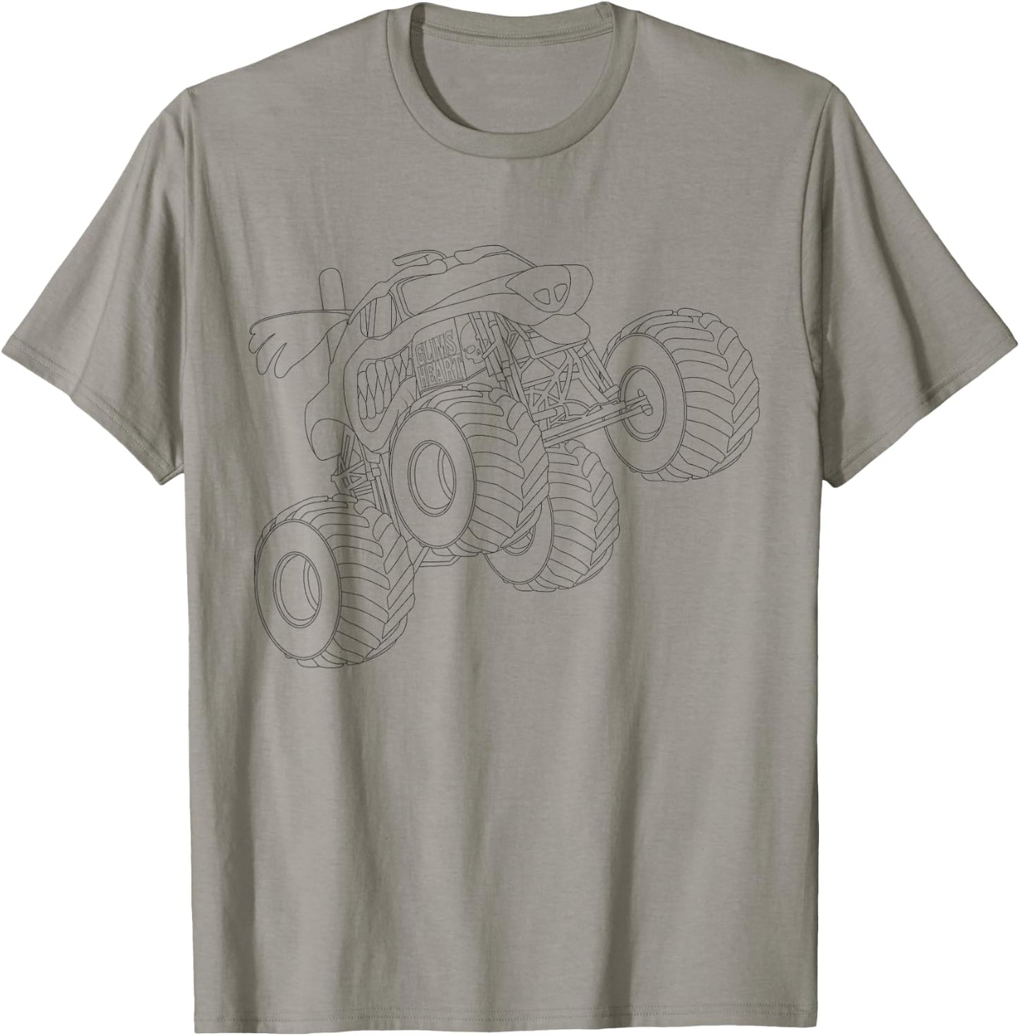 Monster truck mandala coloring for children T-Shirt - T-Shirt | Sand