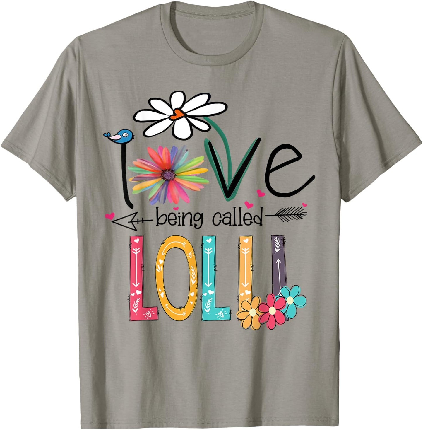 I love being called Lolli Cute Design Lolli Grandma Women T-Shirt - T-Shirt | Sand
