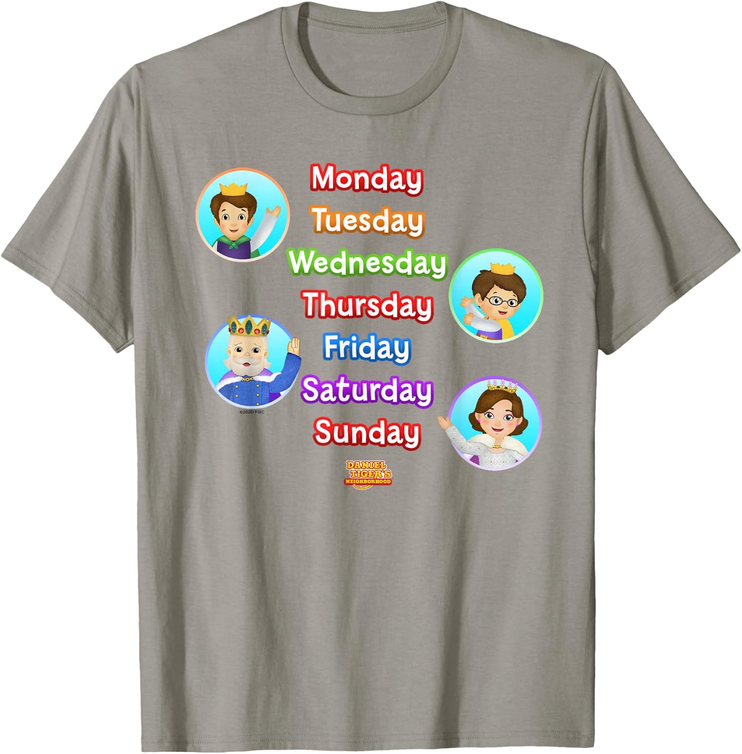 Daniel Tiger's Neighborhood: Royal Days of the Week T-Shirt - T-Shirt | Sand
