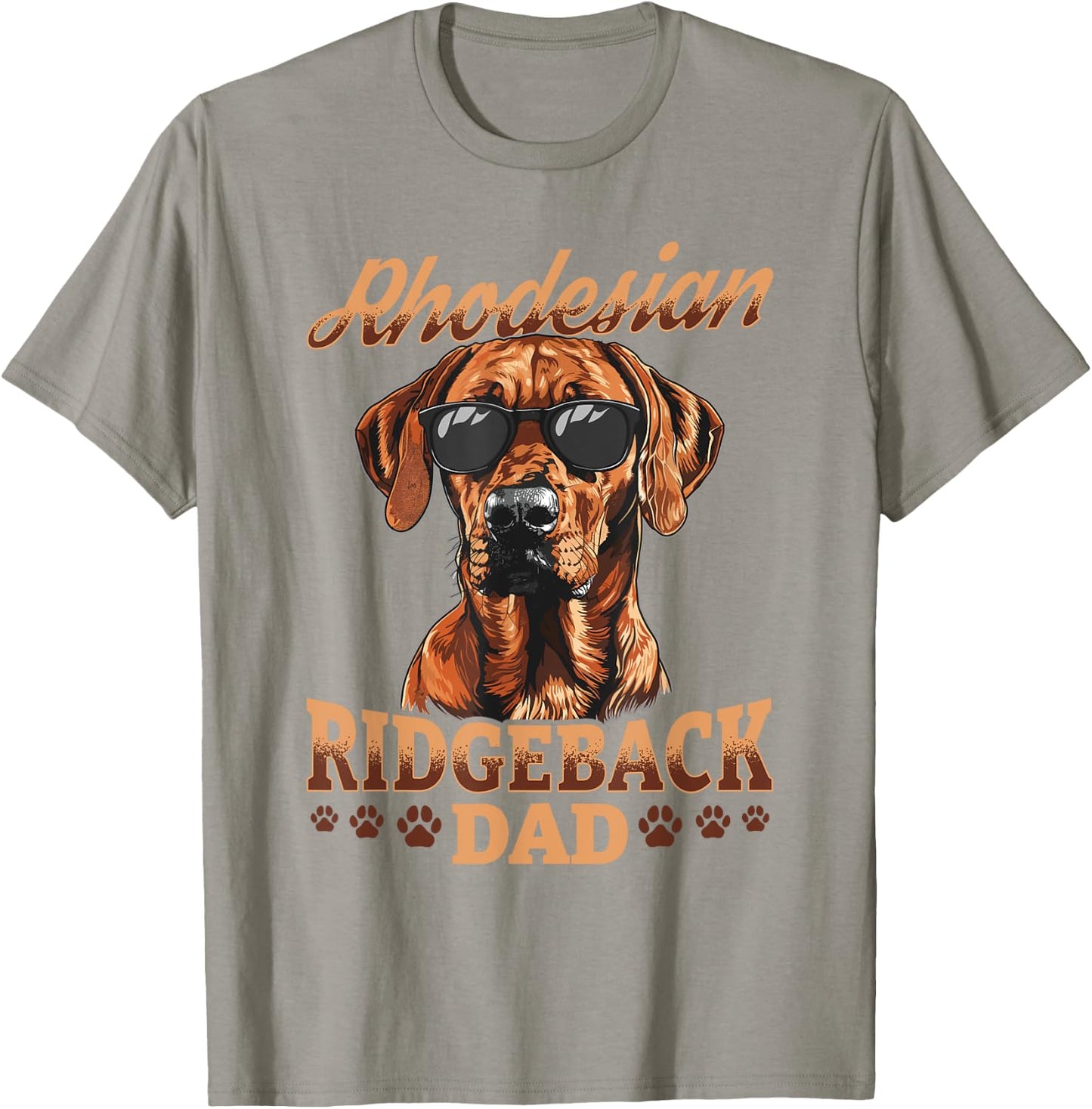 Rhodesian Ridgeback Dog Breed Rhodesian Ridgeback Dad T-Shirt - T-Shirt | Sand