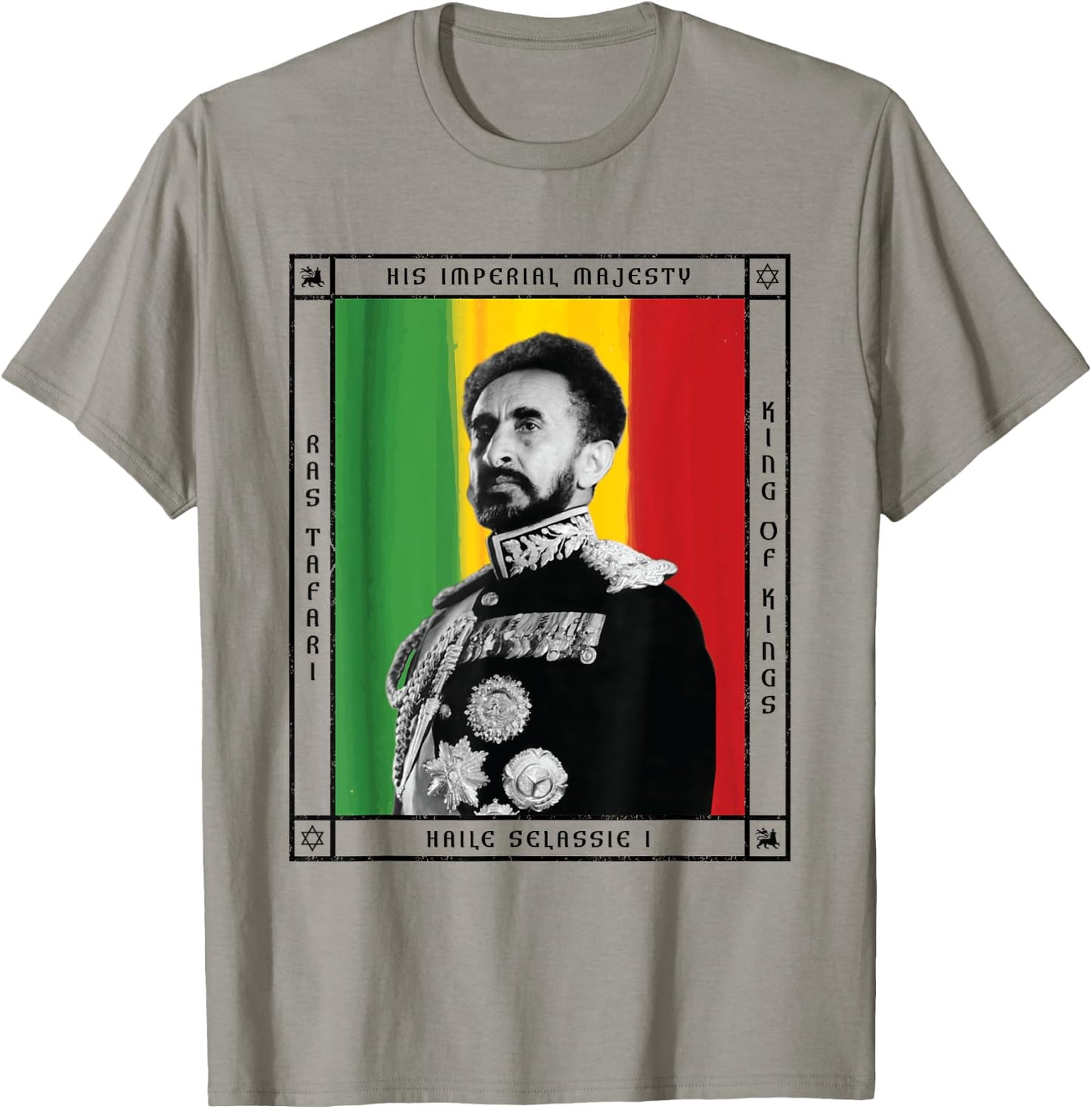 His Imperial Majesty Haile Selassie I T-Shirt - T-Shirt | Sand