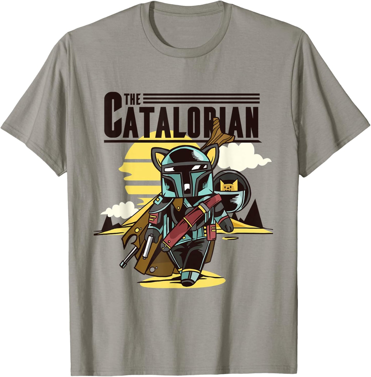 Funny Cat The Catalorian Gift cats wear lovers Cute Women Kids T-Shirt - T-Shirt | Sand