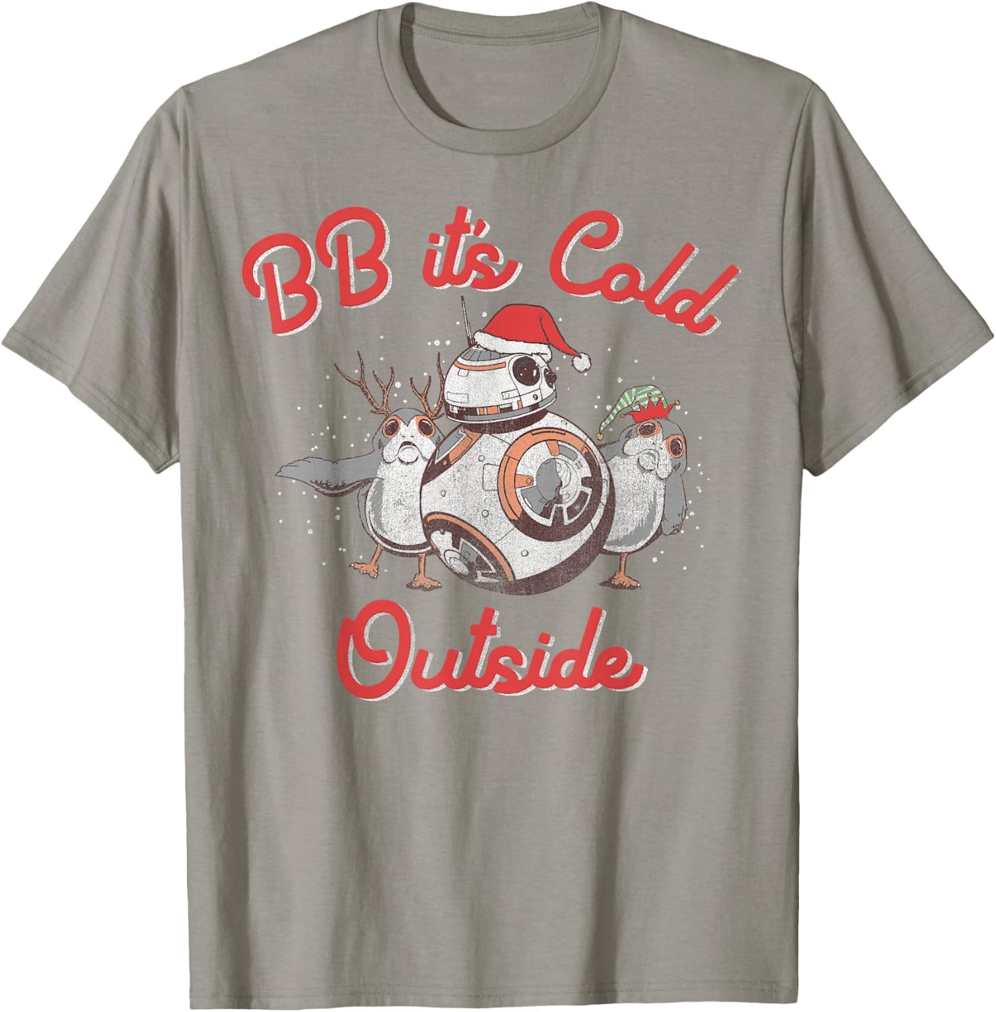 Star Wars Christmas BB It's Cold Outside T-Shirt - T-Shirt | Sand