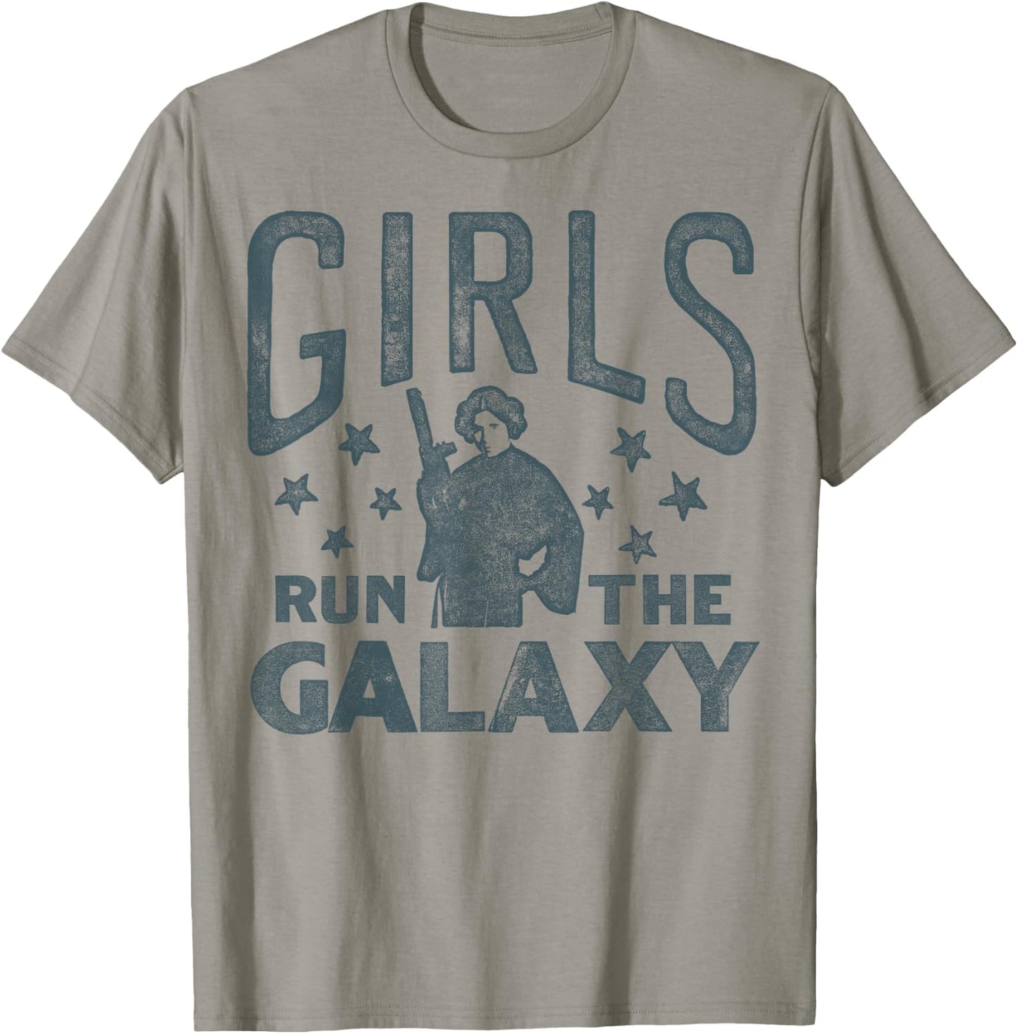 Star Wars Princess Leia Girls Run The Galaxy Stamp T-Shirt - T-Shirt | Sand