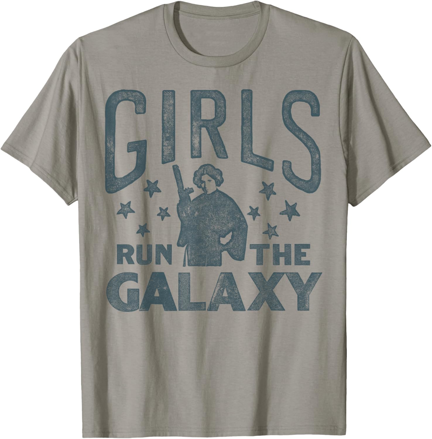 Star Wars Princess Leia Girls Run The Galaxy Stamp T-Shirt - T-Shirt | Sand
