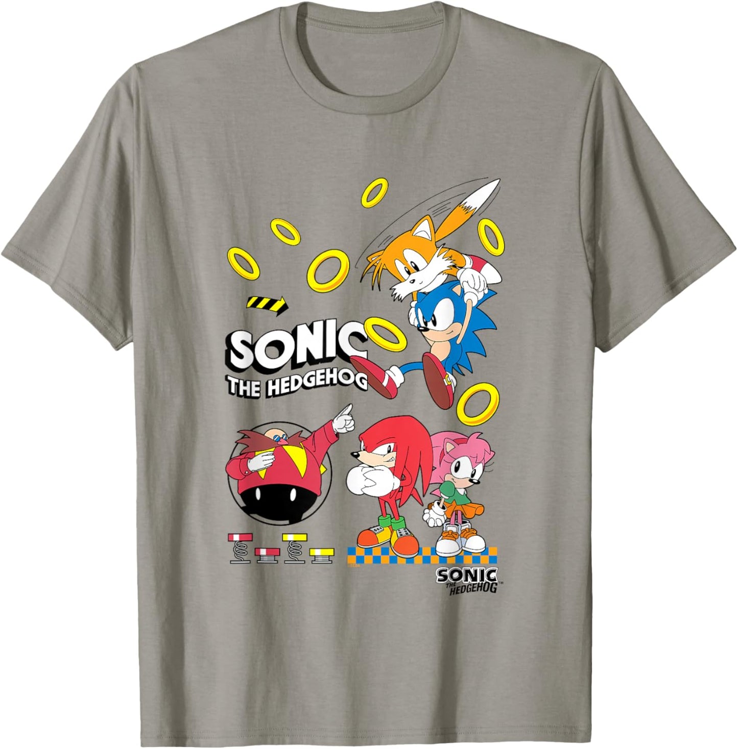 Sonic The Hedgehog Sonic & Friends VS Dr. Eggman T-Shirt - T-Shirt | Sand
