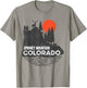 Spinney Mountain Colorado hiking camping nature deer design T-Shirt - T-Shirt | Sand