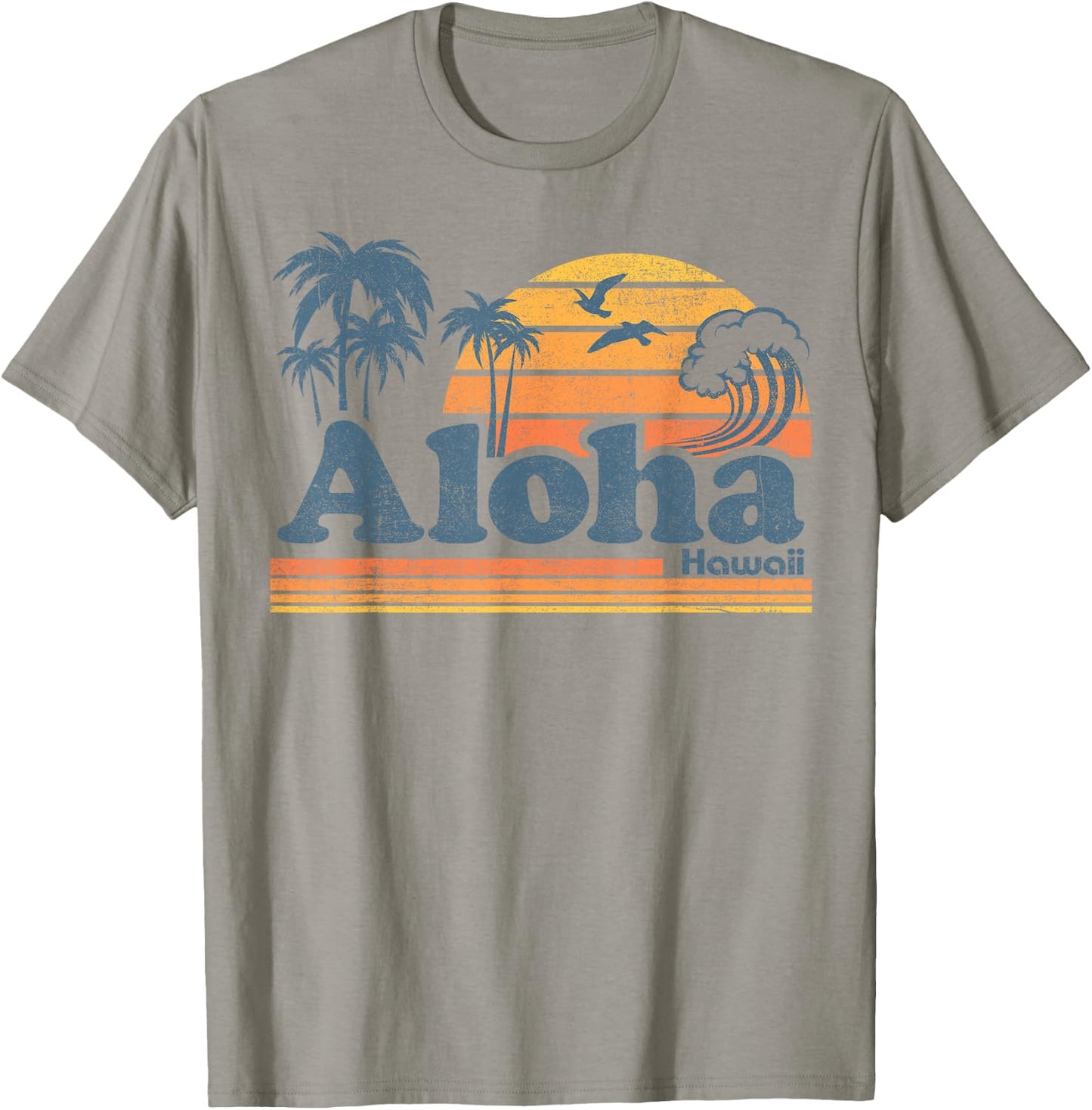 Aloha Hawaii Vintage Beach Summer Surfing 70s Retro Hawaiian T-Shirt - T-Shirt | Sand