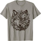 Therian Alpha Wolf Grunge Aesthetic T-Shirt - T-Shirt | Sand