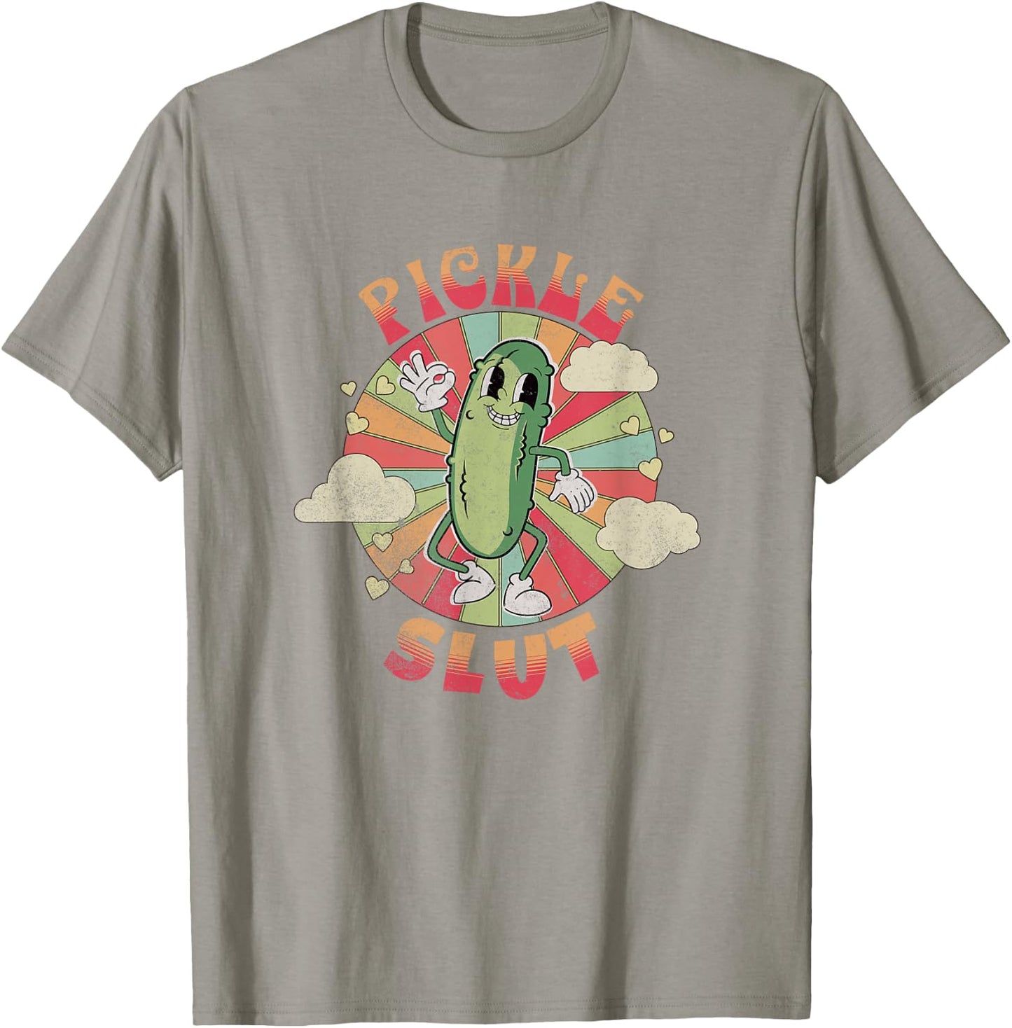 Pickle Slut A Girl Who Loves Pickles Canning Food Quote T-Shirt - T-Shirt | Sand