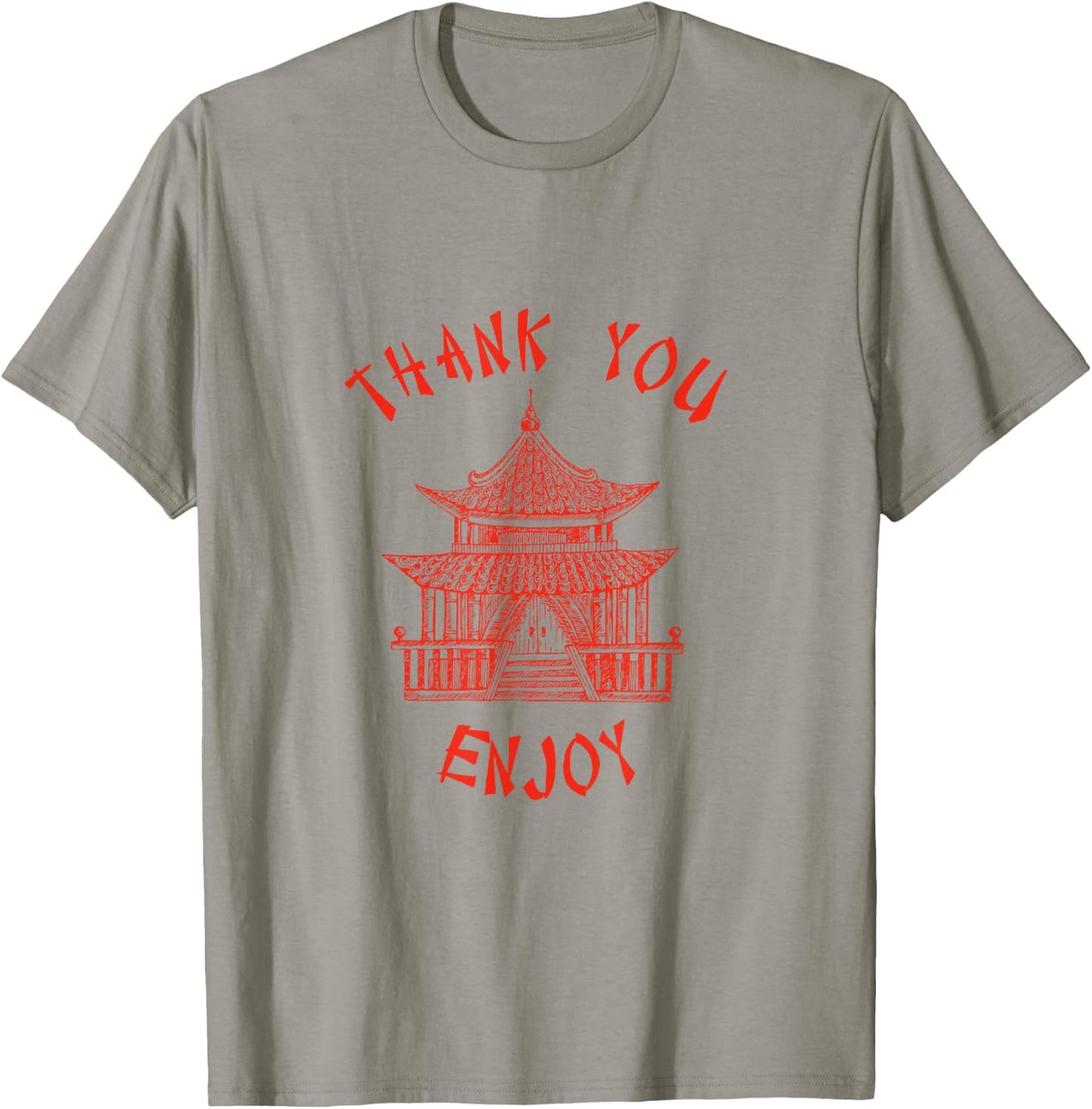 Chinese Take Out Container Traditional Fortune Cookie Fun T-Shirt - T-Shirt | Sand