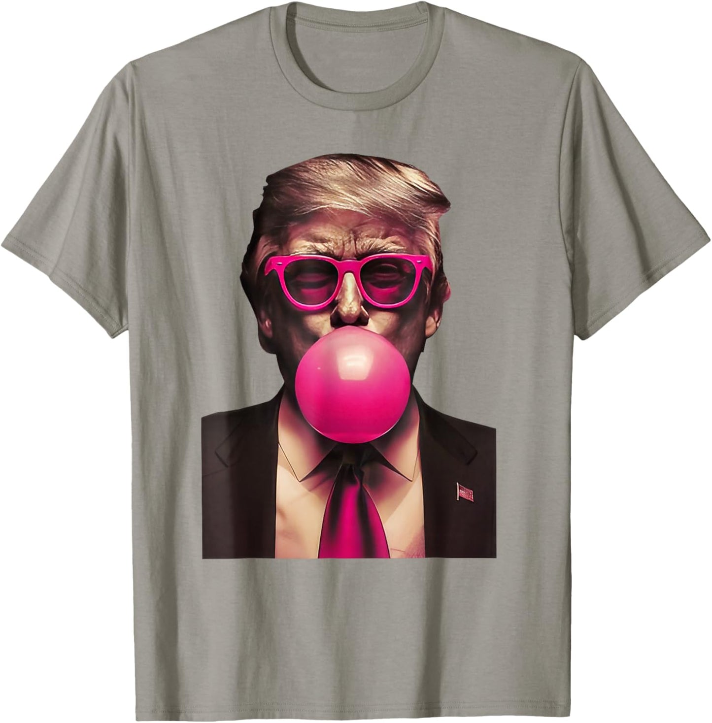 Trump Bubble Gum Funny T-Shirt - T-Shirt | Sand