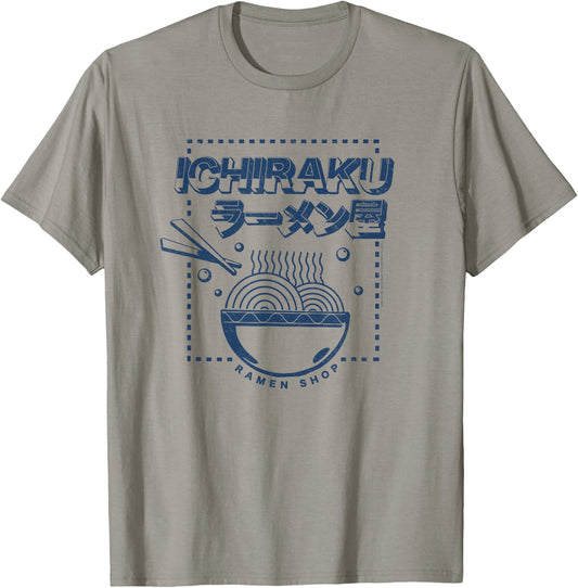 Naruto Shippuden Ichiraku Ramen Shop Logo Anime T-Shirt - T-Shirt | Sand