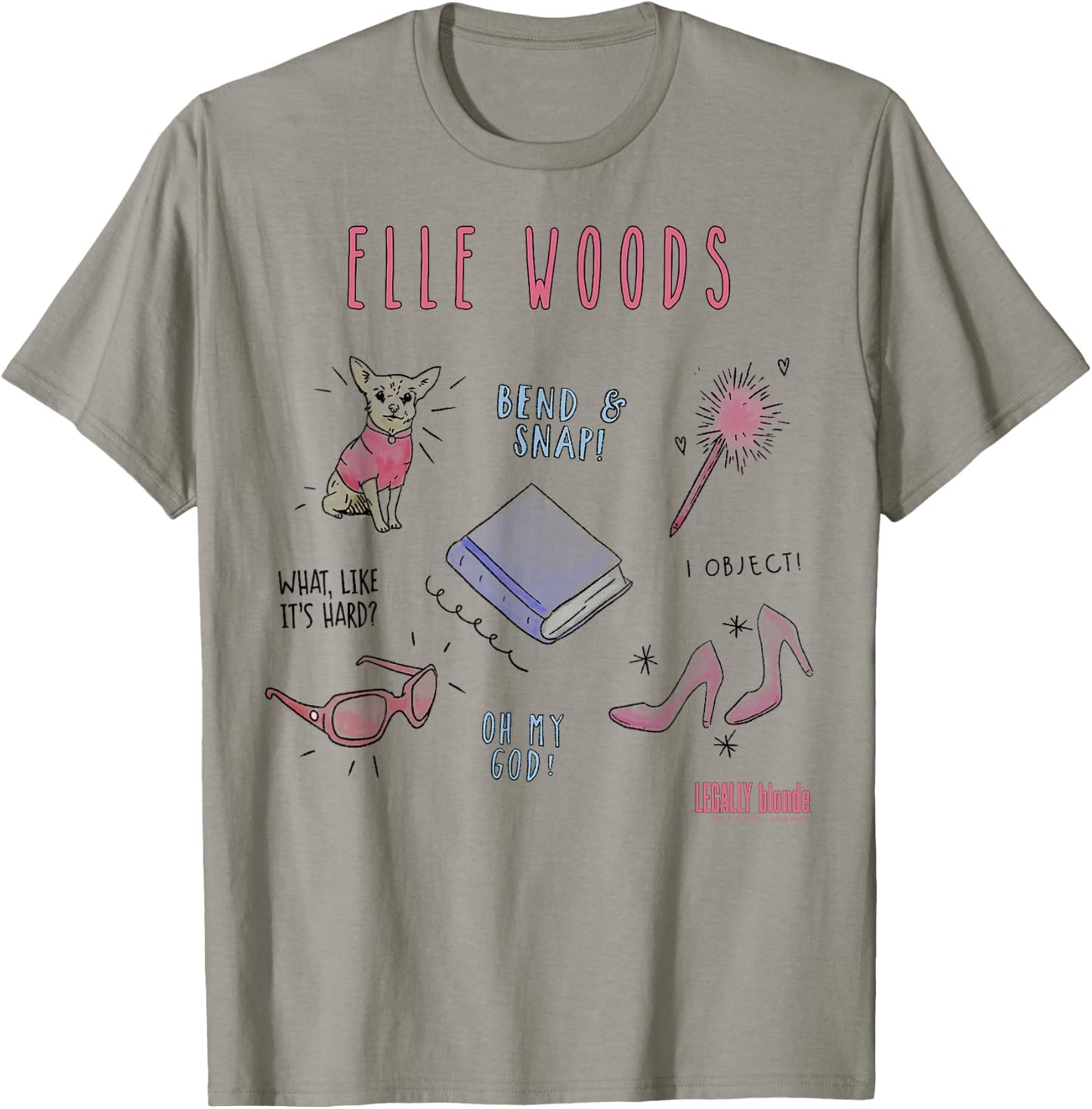 Legally Blonde Elle Woods Sketches T-Shirt - T-Shirt | Sand