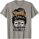 Swim Girl Messy Bun Hair Funny Swimmer T-Shirt - T-Shirt | Sand