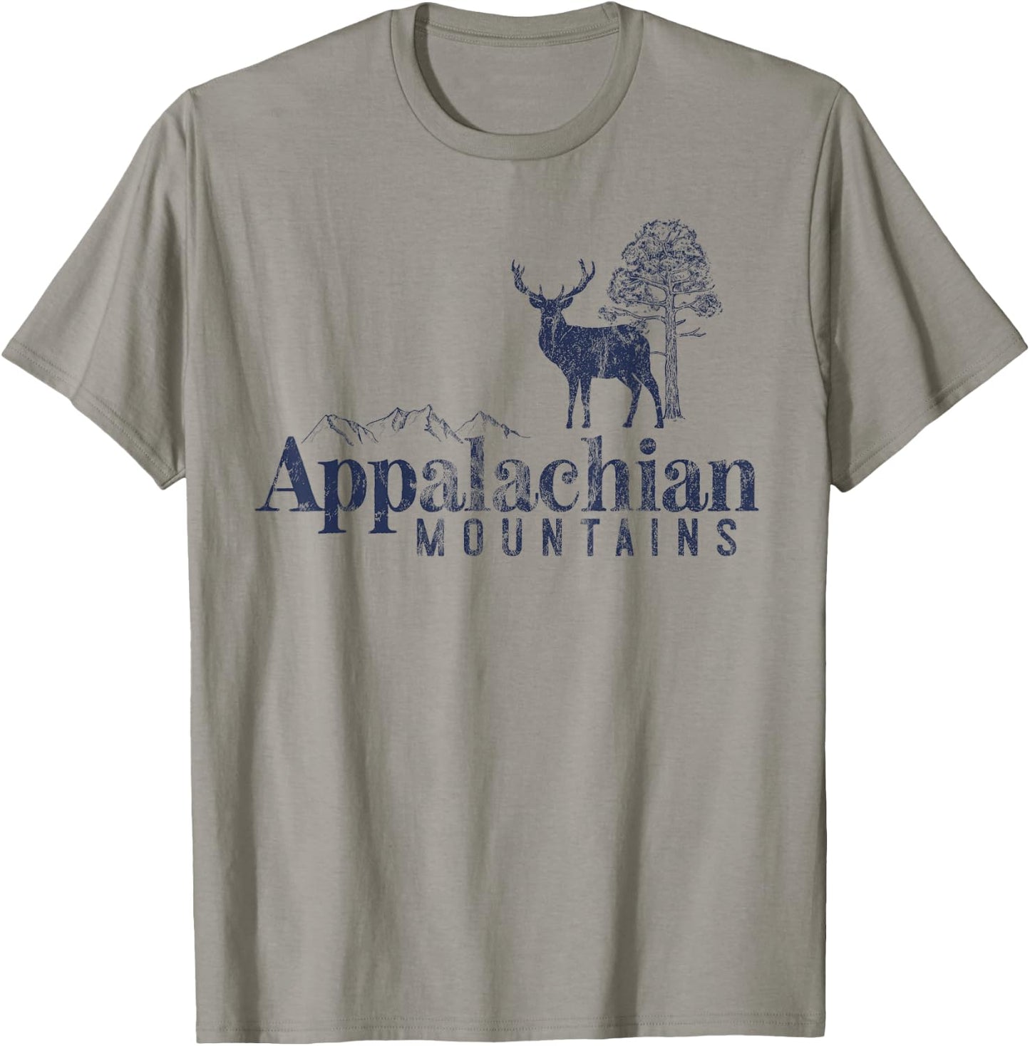 Appalachian Mountains Vintage Retro Style Men Women Outdoors T-Shirt - T-Shirt | Sand