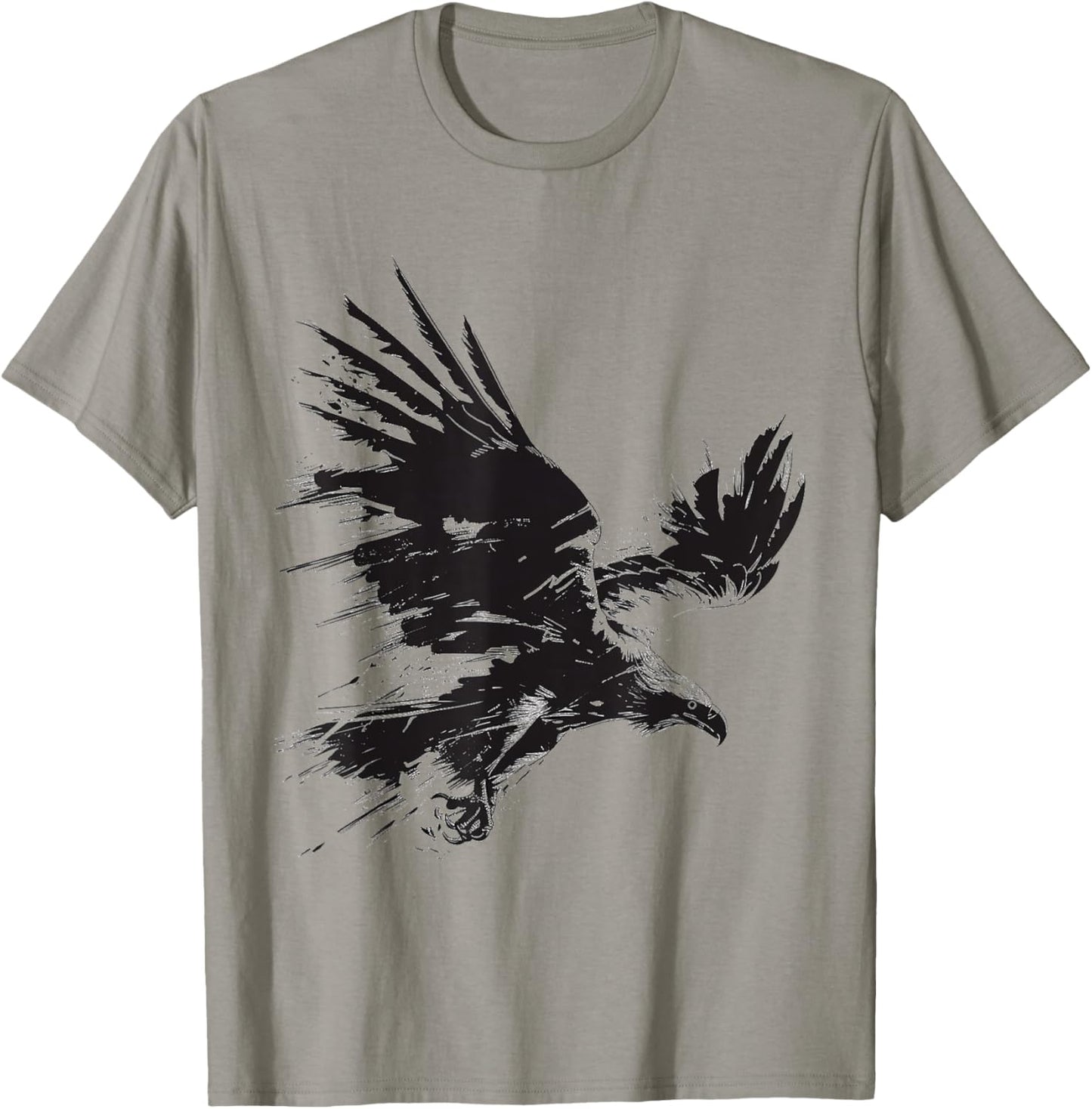 Eagle Animal Print Graphic Drawing Painting Eagle T-Shirt - T-Shirt | Sand