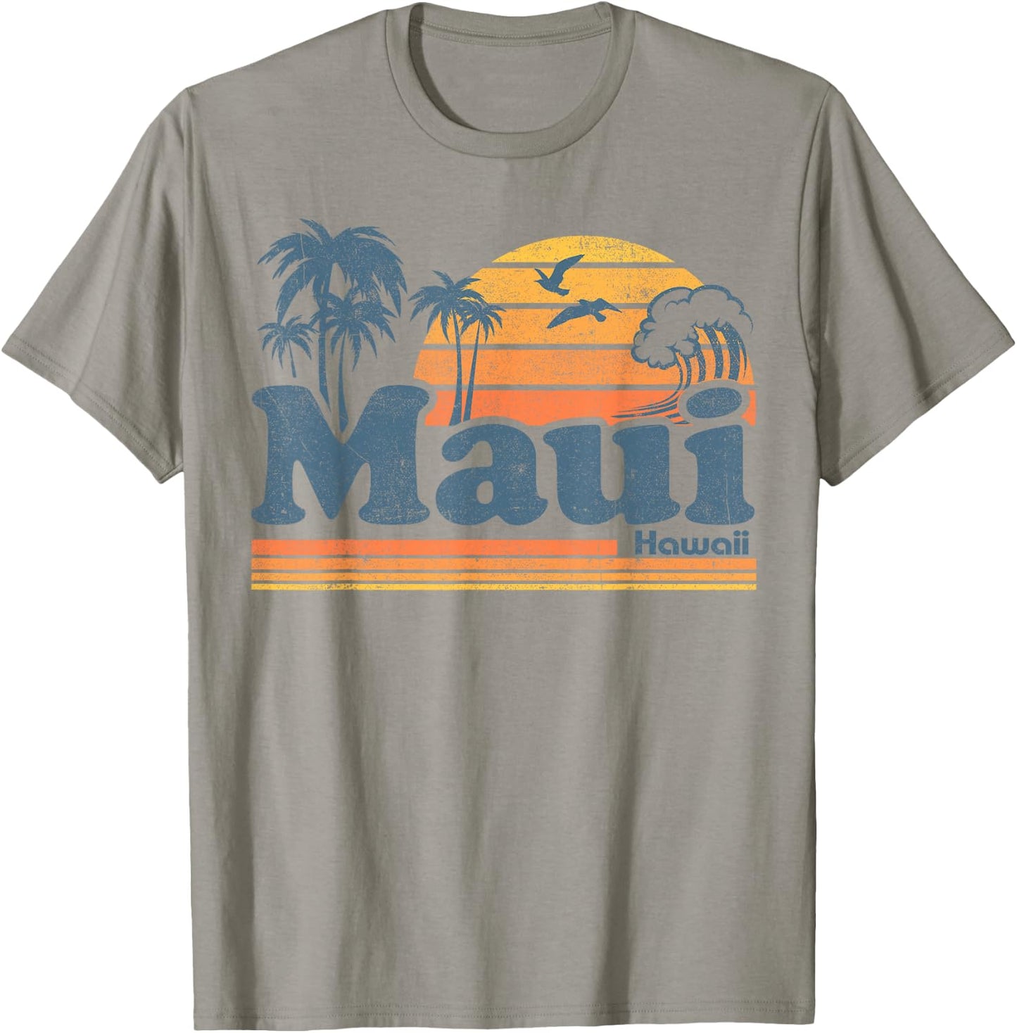 Maui Hawaii Vintage Surf Beach Surfing 70's Retro Hawaiian T-Shirt - T-Shirt | Sand