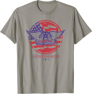Aerosmith - Red, White & Boston T-Shirt - T-Shirt | Sand