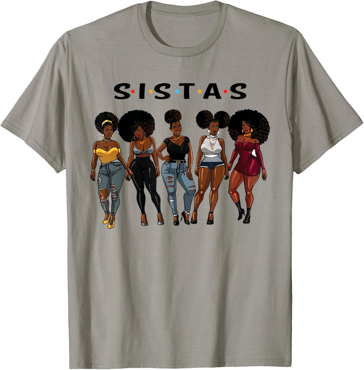 Sistas afro Women together, Women , Women birthday T-Shirt - T-Shirt | Sand