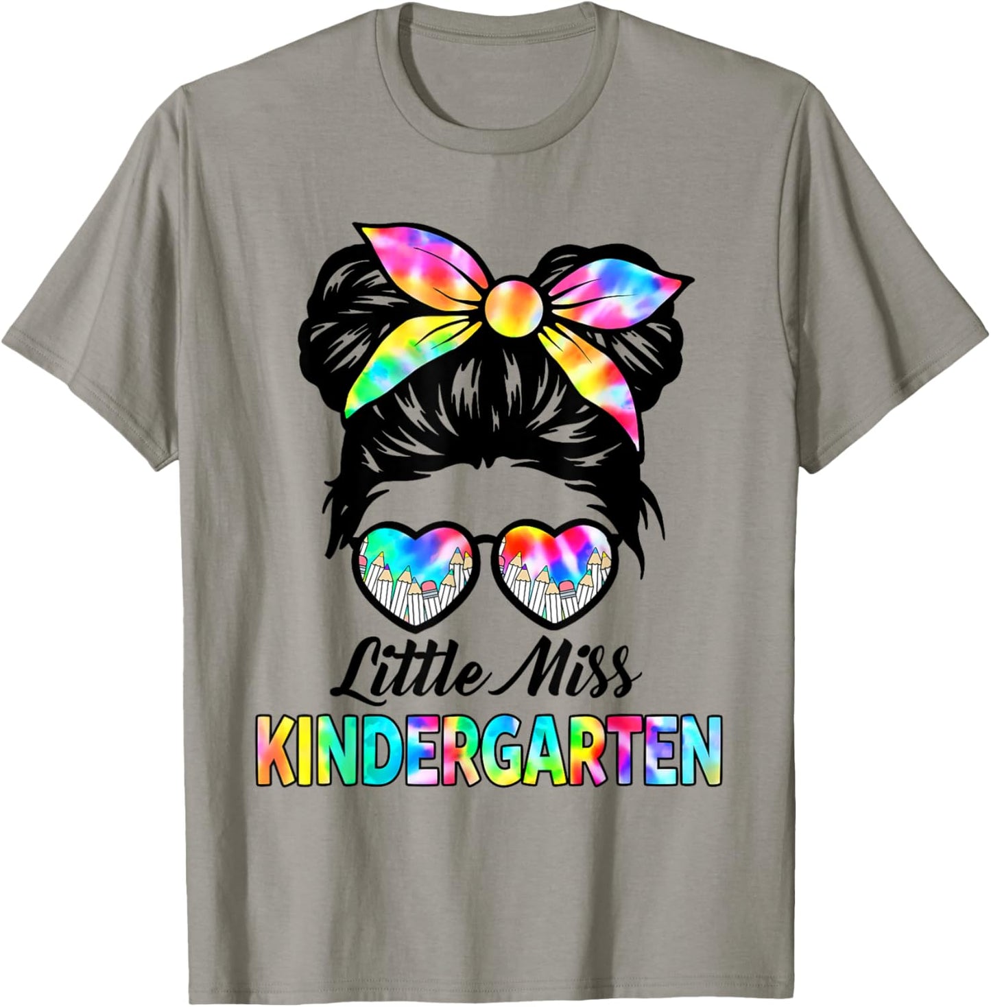 Little Miss KINDERGARTEN First Day Back To School Girls Kids T-Shirt - T-Shirt | Sand