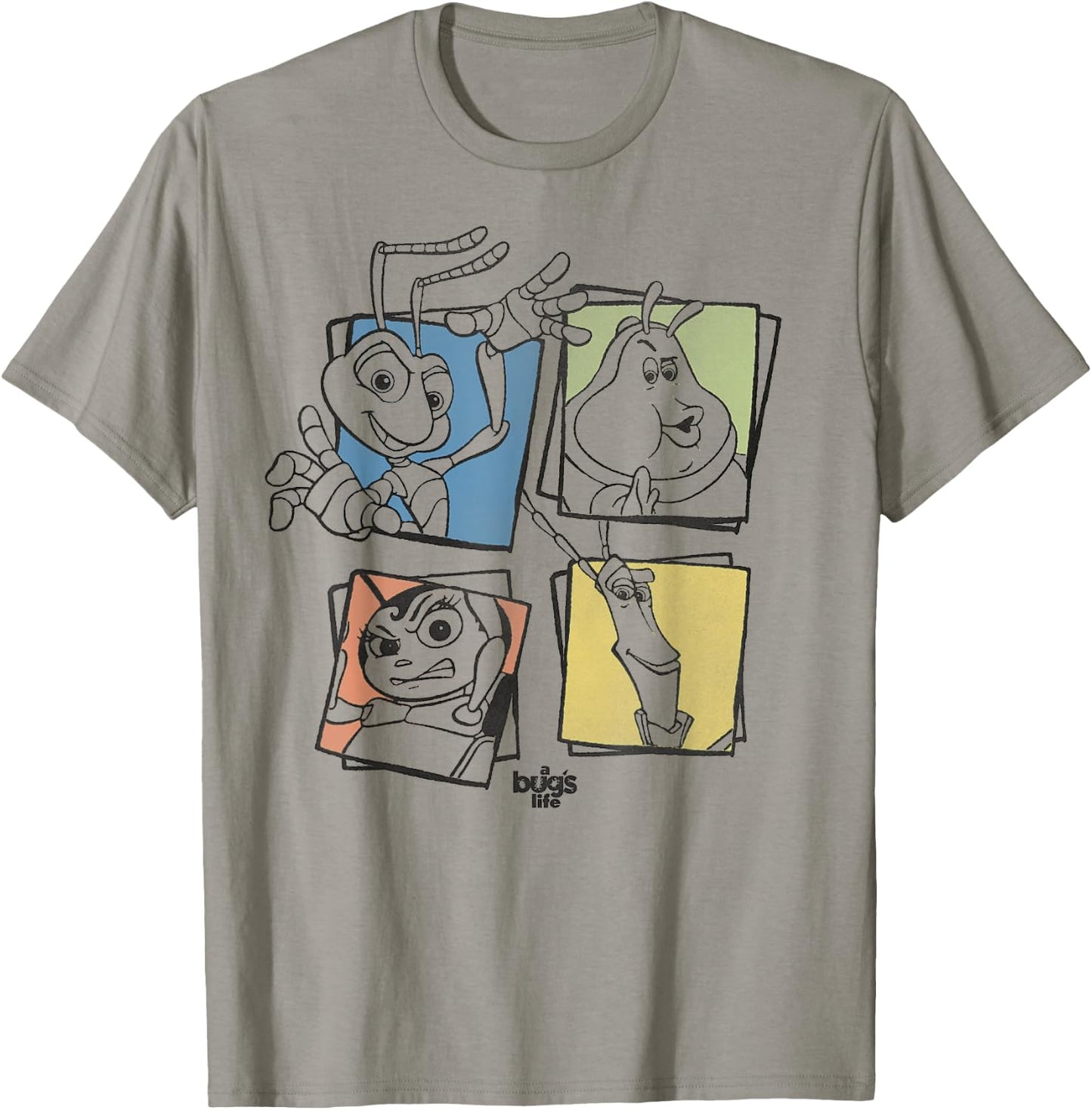 Disney Pixar A Bug's Life Group Shot Box Up T-Shirt - T-Shirt | Sand