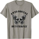 Anti Social Butterfly Anti-Social T-Shirt - T-Shirt | Sand