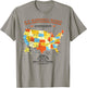 U.S. National Park Hiking Map - All 63 US National Parks Map T-Shirt - T-Shirt | Sand