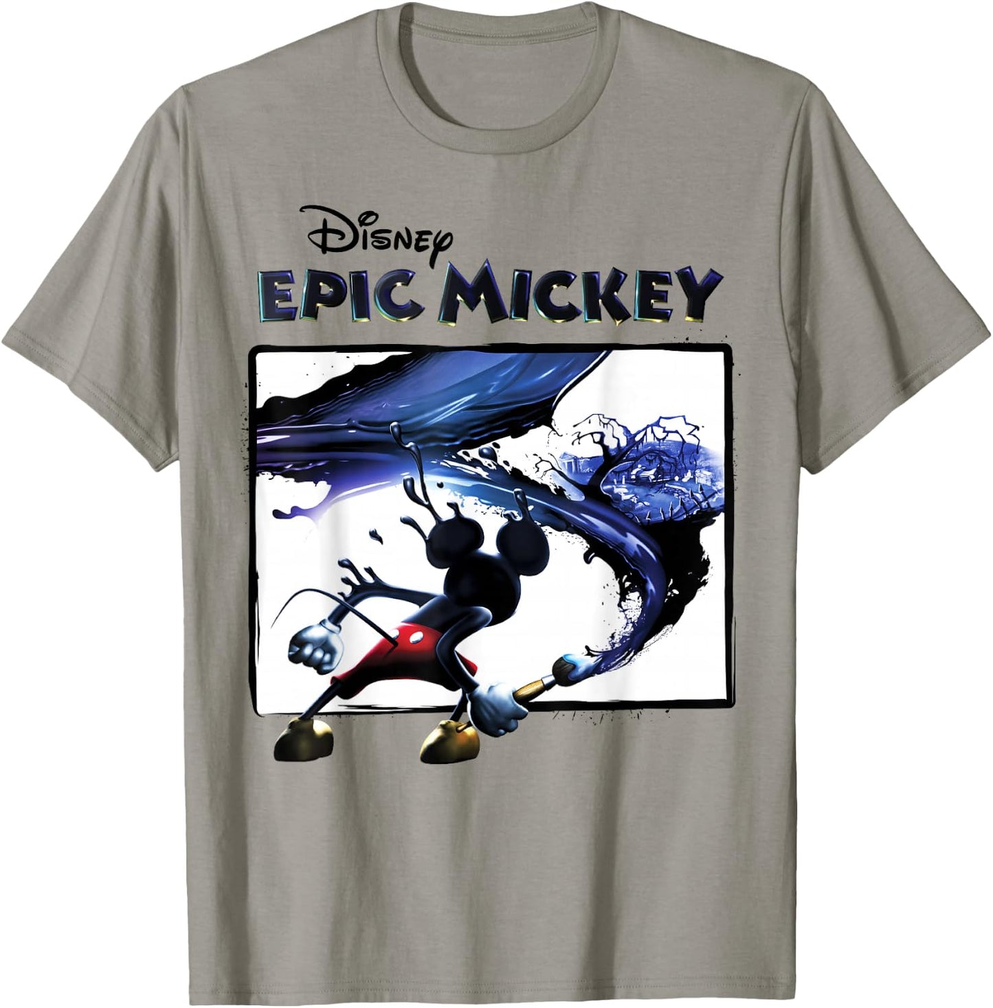 Disney Epic Mickey Painting Portrait T-Shirt - T-Shirt | Sand