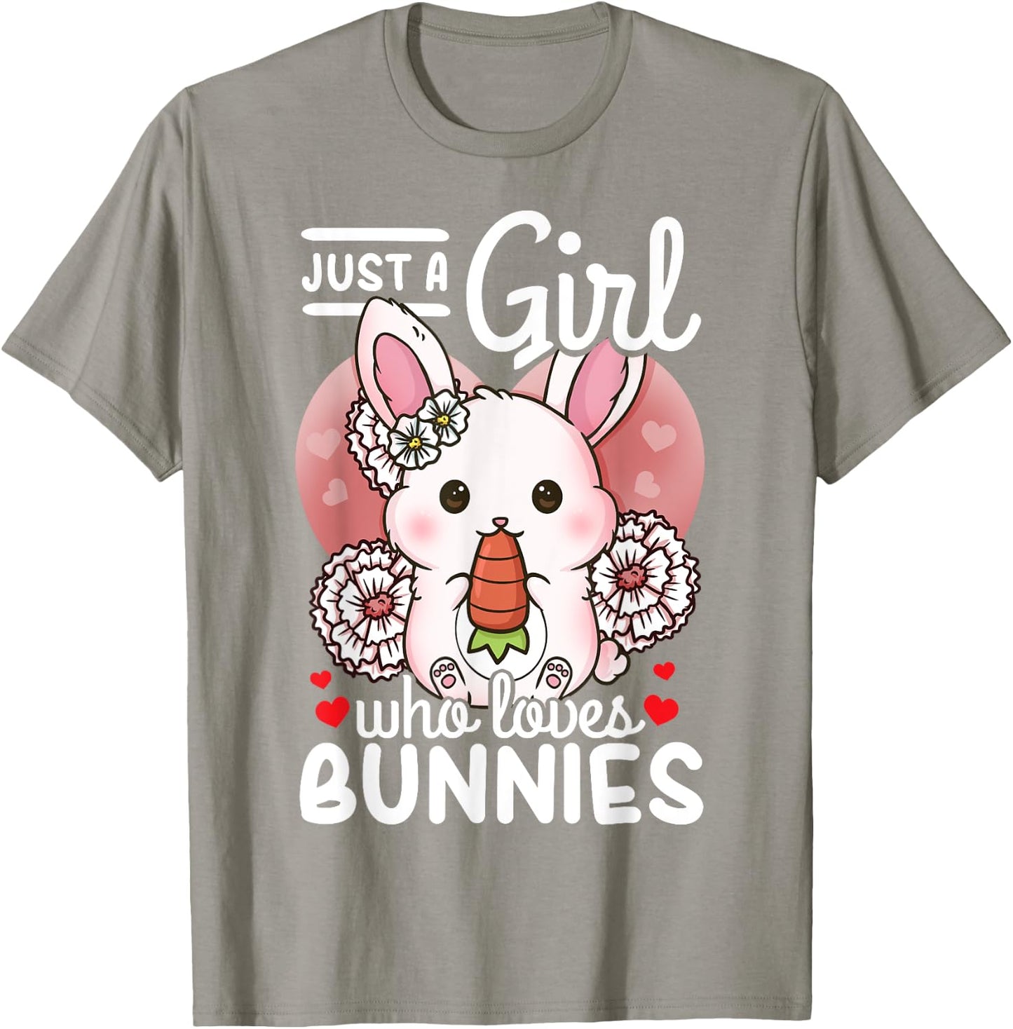 Bunny Rabbit Just a Girl Who Loves Bunnies T-Shirt - T-Shirt | Sand