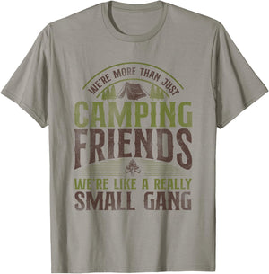 More Than Just Camping Friends Small Aisle Tent Family T-Shirt - T-Shirt | Sand