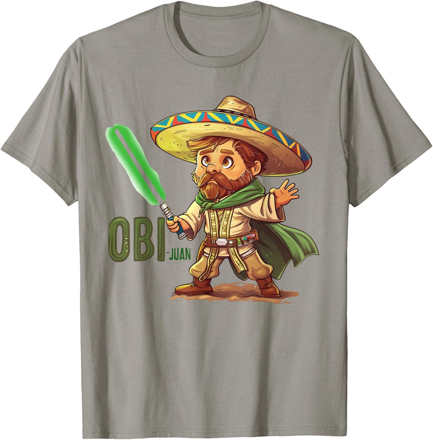 Mexican Obi Juan Movie Parody Cinco De Gaming T-Shirt - T-Shirt | Sand