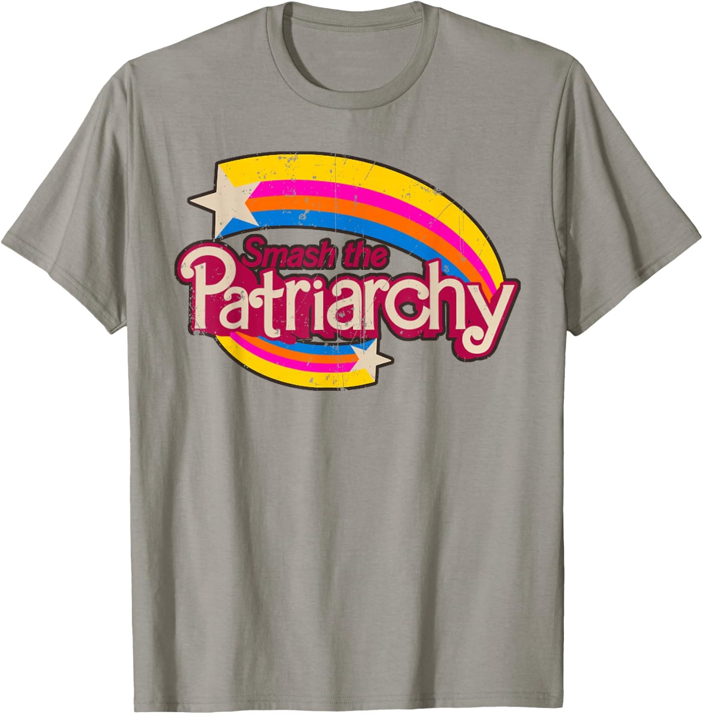 Girl Women Smash The Patriarchy Rainbow T-Shirt - T-Shirt | Sand