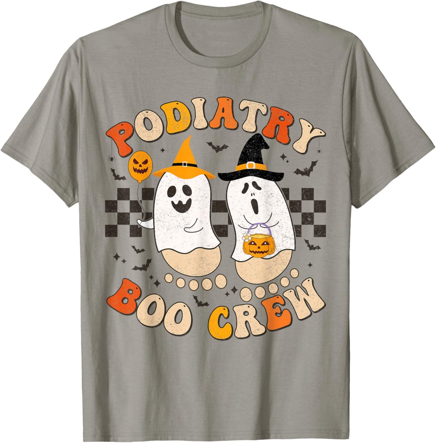 Halloween Foot Doctor Podiatrist Podiatry Boo Crew Ghost T-Shirt - T-Shirt | Sand