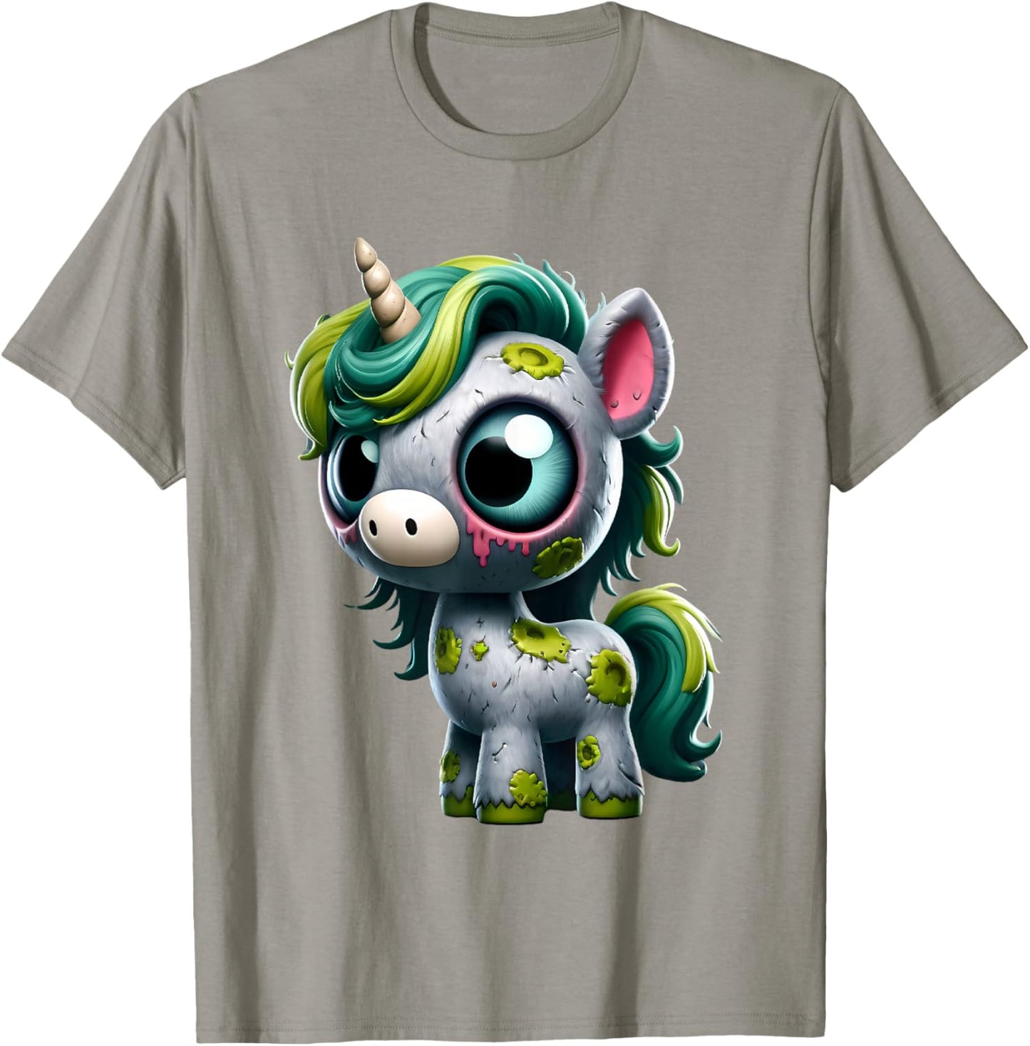 Unicorn Zombie Halloween Animal Women Girls T-Shirt - T-Shirt | Sand