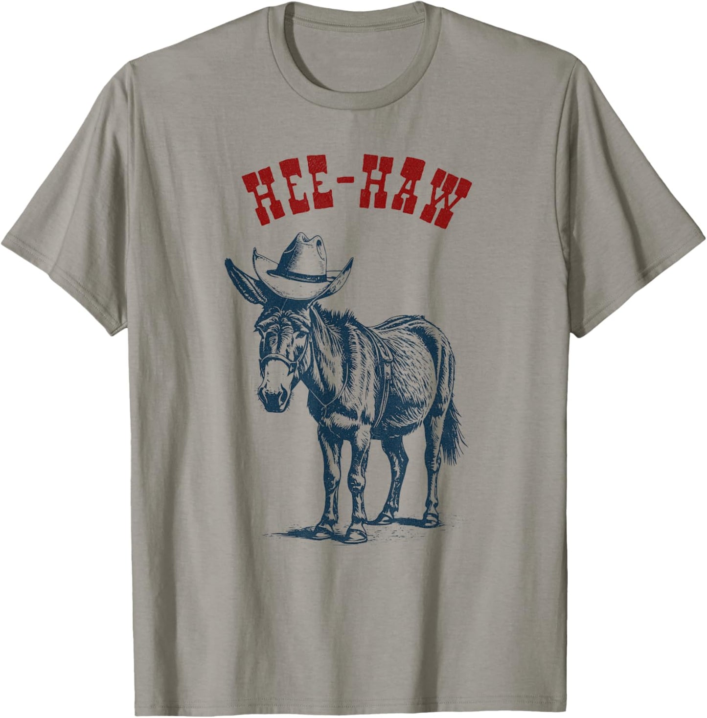 Cowboy Donkey Hee-Haw, Ready for Rodeo T-Shirt - T-Shirt | Sand
