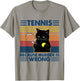 Tennis Because Murder Is Wrong TENNIS T-Shirt - T-Shirt | Sand