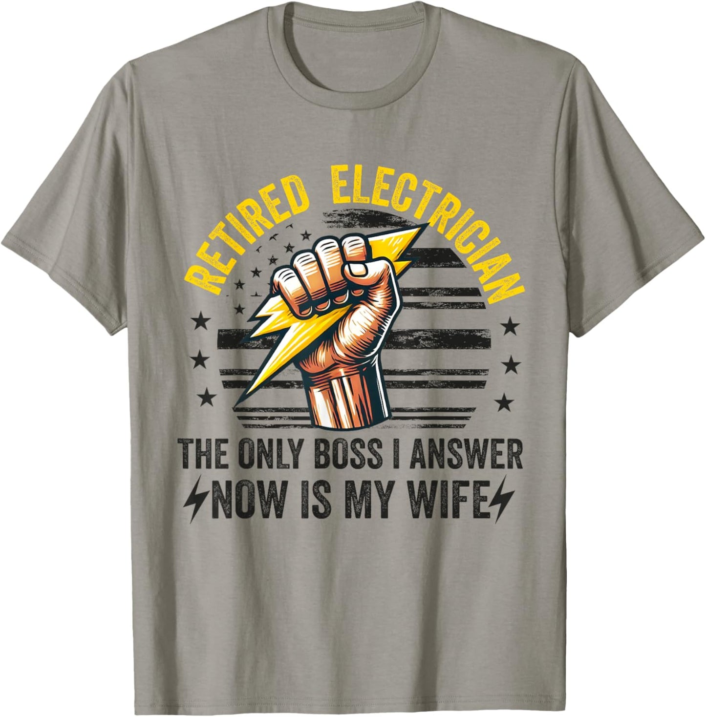 Retired Electrician Retiring Electrical Engineer Retirement T-Shirt - T-Shirt | Sand
