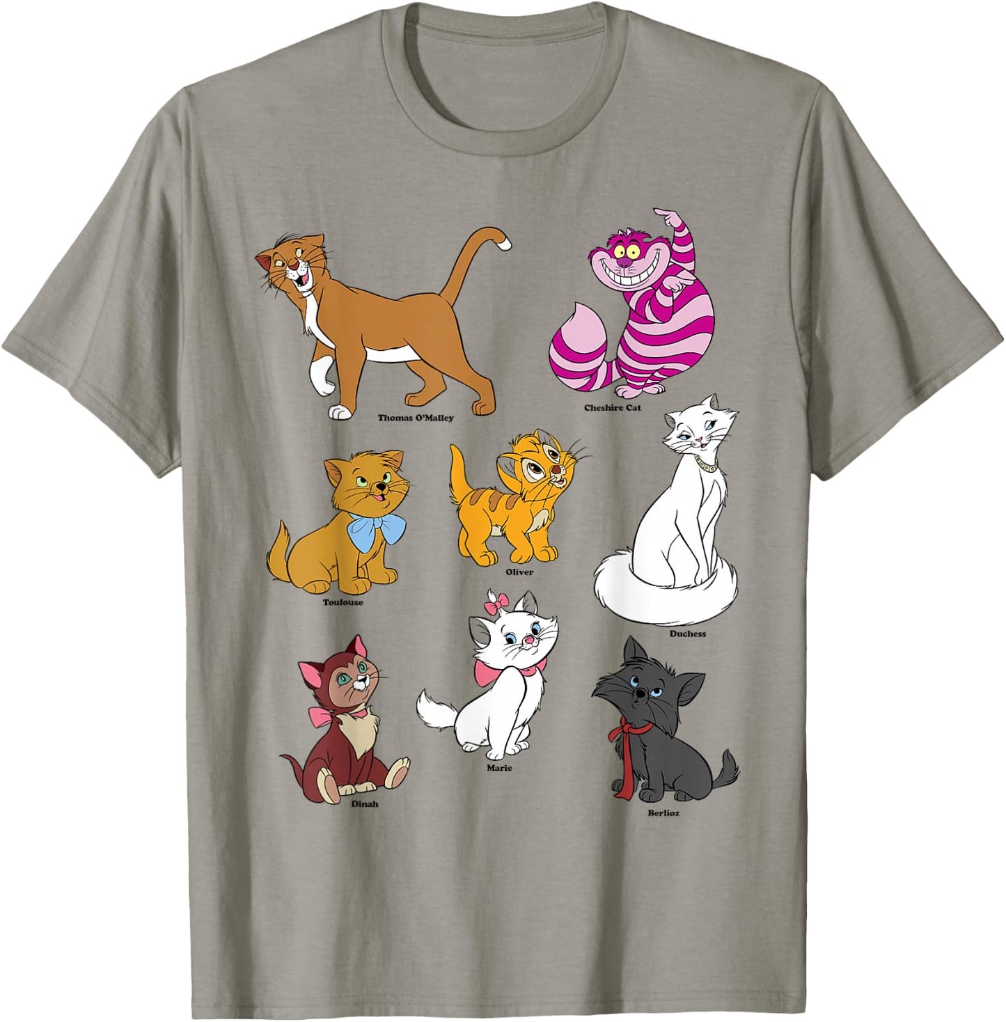 Disney Mickey And Friends Cats Portraits T-Shirt - T-Shirt | Sand