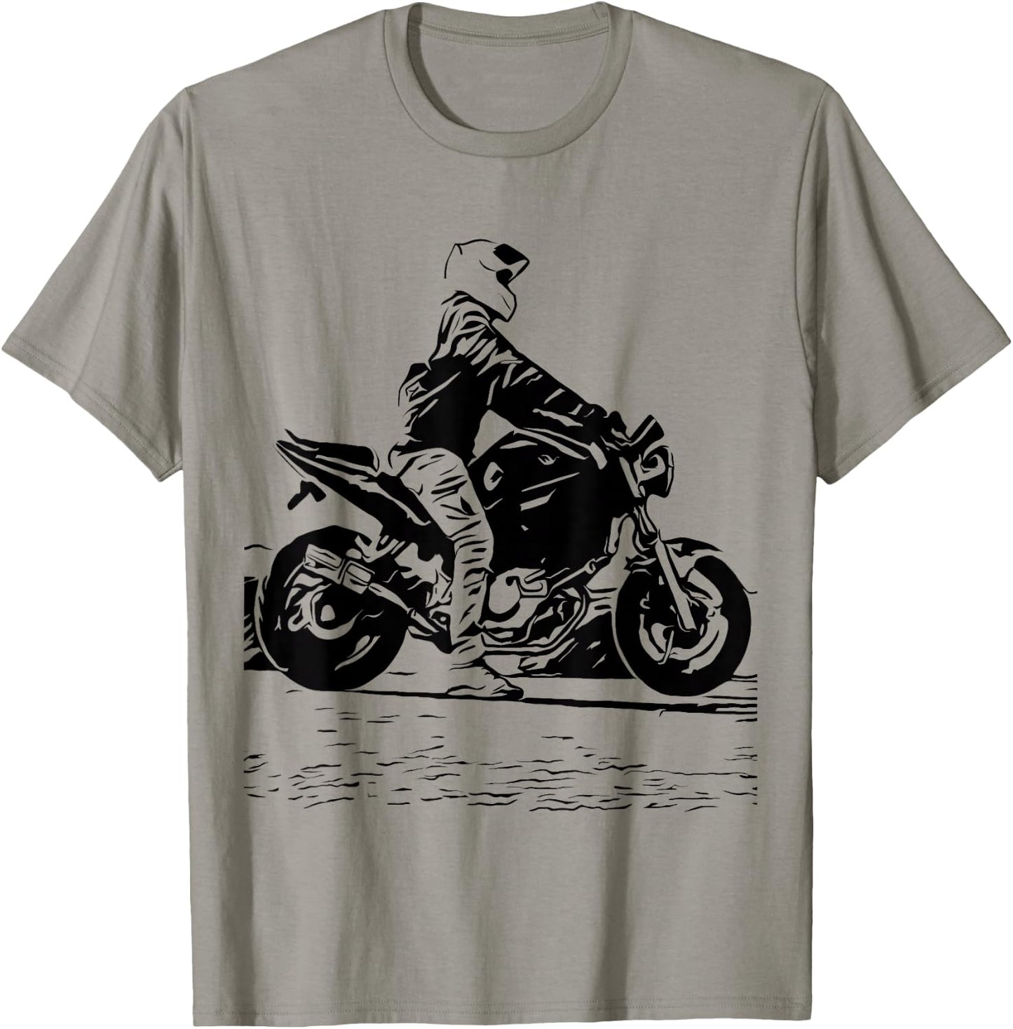 Motorcycle Original Artwork Tattoo Biker SV650 V-Twin Cafe T-Shirt - T-Shirt | Sand