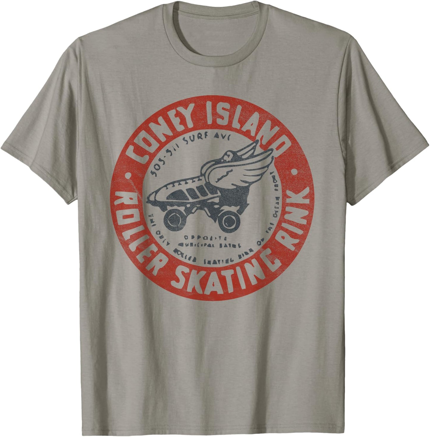 Roller Skating Rink Coney Island Brooklyn T-Shirt - T-Shirt | Sand